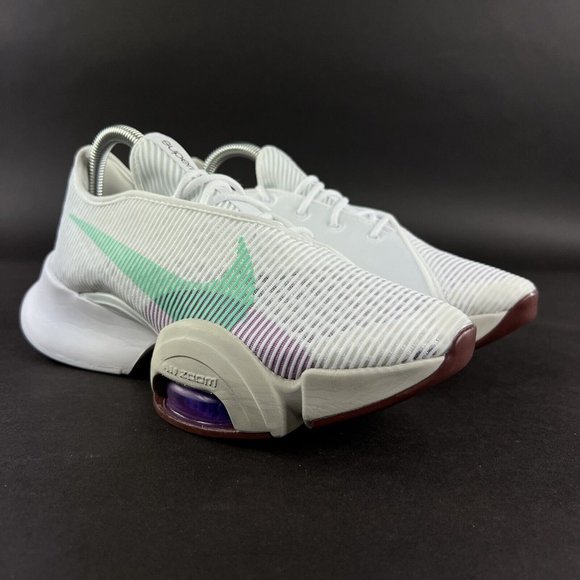 Nike Women's Air Zoom SuperRep 2 White Bronze Violet Green Shoes CU5925-135 Sz 8 - Picture 4 of 11